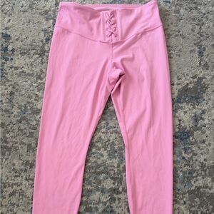 JoyLab Pink Lace-Up Leggings